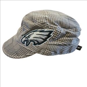 NFL Team Apparel Women's Cadet Style Plaid Hat, Philadelphia Eagles Emblem OS
